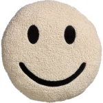 Outlet Kwantum Kussen Smiley Beige Ø35 Cm ø 35 Cm