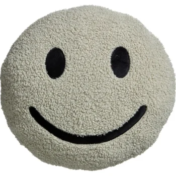 Best Kwantum Kussen Smiley Greige Ø35 Cm ø 35 Cm