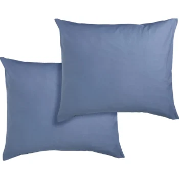 Outlet Kwantum Kussensloop Katoen Blauw