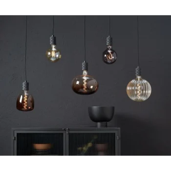 Sale Kwantum LED Lamp 22x22,5 Cm Bruin E27 Dimbaar