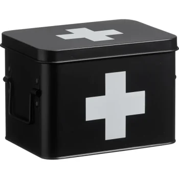 Sale Kwantum Medicijnbox Zwart 15,5x21,5x15,5 Cm