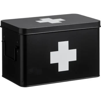 Fashion Kwantum Medicijnbox Zwart 20x18,5x31 Cm