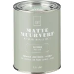 Clearance Kwantum Muurverf Mat Olijf Groen 1 L 1L