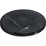 Outlet Kwantum Onderzetter Rond Marmer Zwart