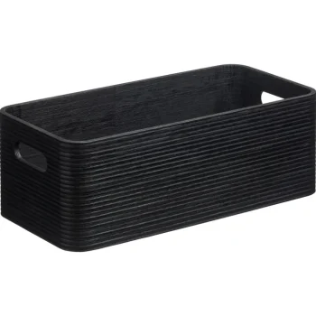 Discount Kwantum Opbergkist Husum Zwart 38x17x12 Cm 38X17X12CM