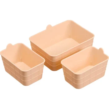 Sale Kwantum Opbermand Mini - 3 Stuks Oranje