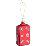 Outlet Kwantum Ornament Koffer Rood