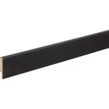 Fashion Kwantum Plakplint MDF Zwart 7,5 X 240 Cm 240x7,5 Cm