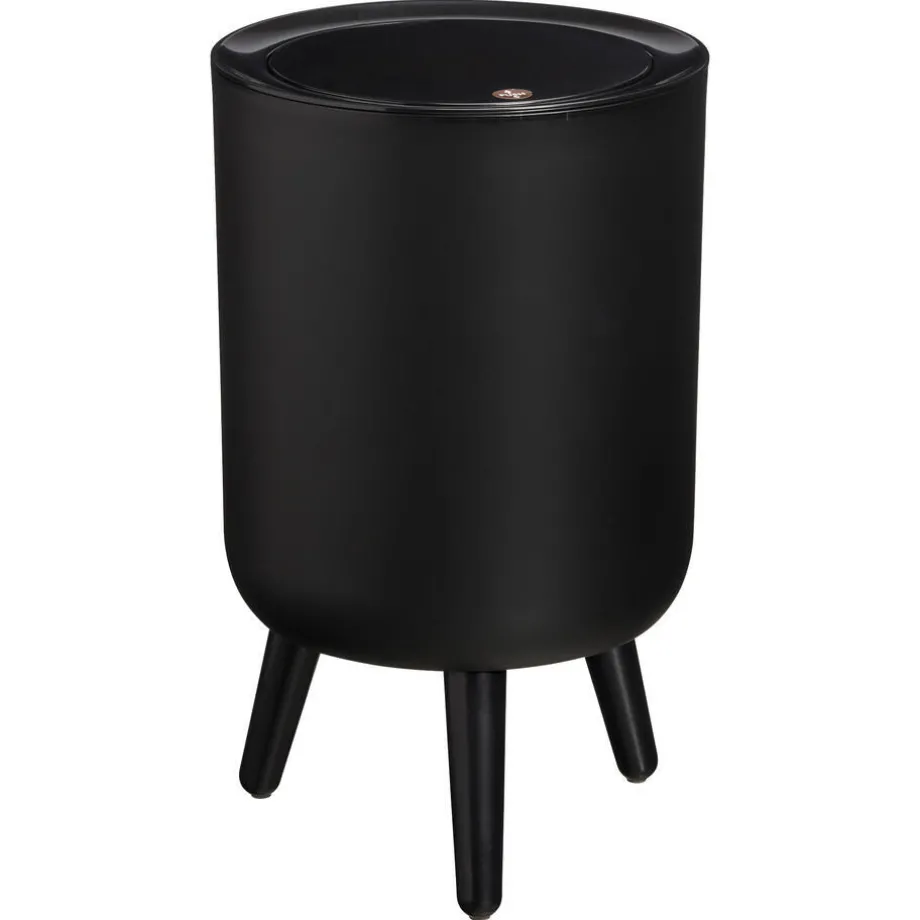 prullenbak-pootjes-7-liter-zwa-JEaDfous-0.webp Outlet Kwantum Prullenbak Pootjes 7 Liter Zwart