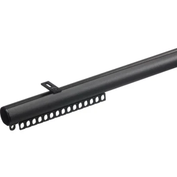 Clearance Kwantum Railroedeset 200 Cm Zwart Metaal - Ø28mm