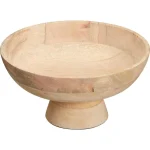 Clearance Kwantum Schaal Op Voet ⌀30cm Hout Naturel