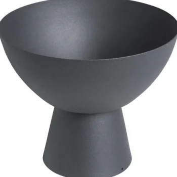Discount Kwantum Schaal Op Voet Esthetic Metaal Zwart ø 20 Cm