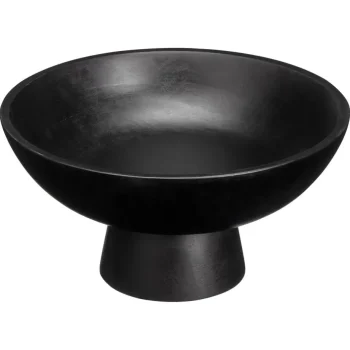 Clearance Kwantum Schaal Op Voet Hout Zwart