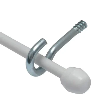 Outlet Kwantum Spiraal/Knop/Haak Wit 250 Cm