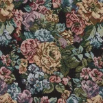 Online Kwantum Stof Fleur Zwart