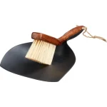 Clearance Kwantum Stoffer En Blik Hout Zwart