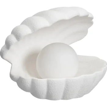 Hot Kwantum Tafellamp Schelp Wit