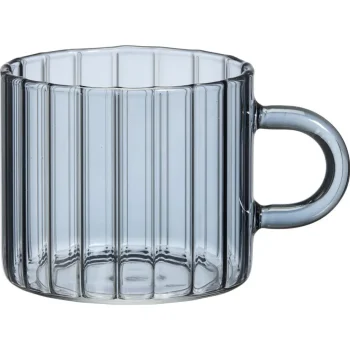 Sale Kwantum Theeglas Solo Ribbel - 260 Ml Grijs