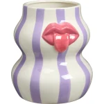 Fashion Kwantum Vaas Lip Gestreept Lila