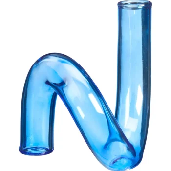 Hot Kwantum Vaas Tube Blauw 13x15x15 Cm