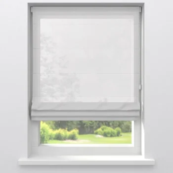 Fashion Kwantum Vitrage Violet Wit 215 Cm 215CM