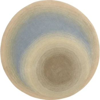 Discount Kwantum Vloerkleed Quinton Blauw - Ø150 Cm