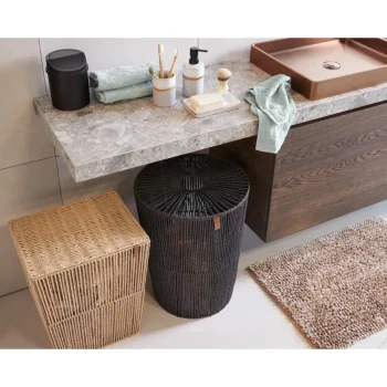 Best Kwantum Wasmand Rope Rond Zwart