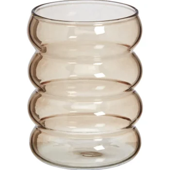 Clearance Kwantum Waterglas Wavy - 350 Ml Bruin